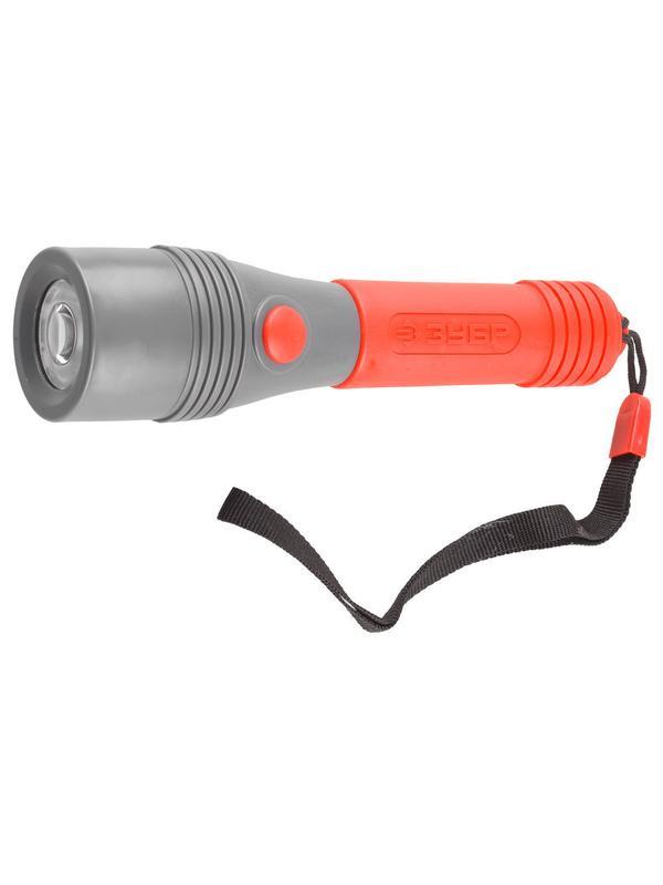 ЗУБР 8 LED, 2 АА, светодиодный фонарь в пластмассовом корпус (56230)