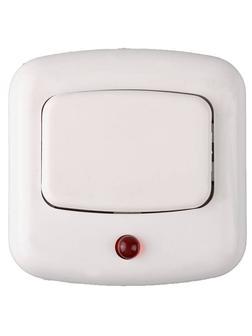 СВЕТОЗАР 220 В, кнопка для звонка с подсветкой (58303)