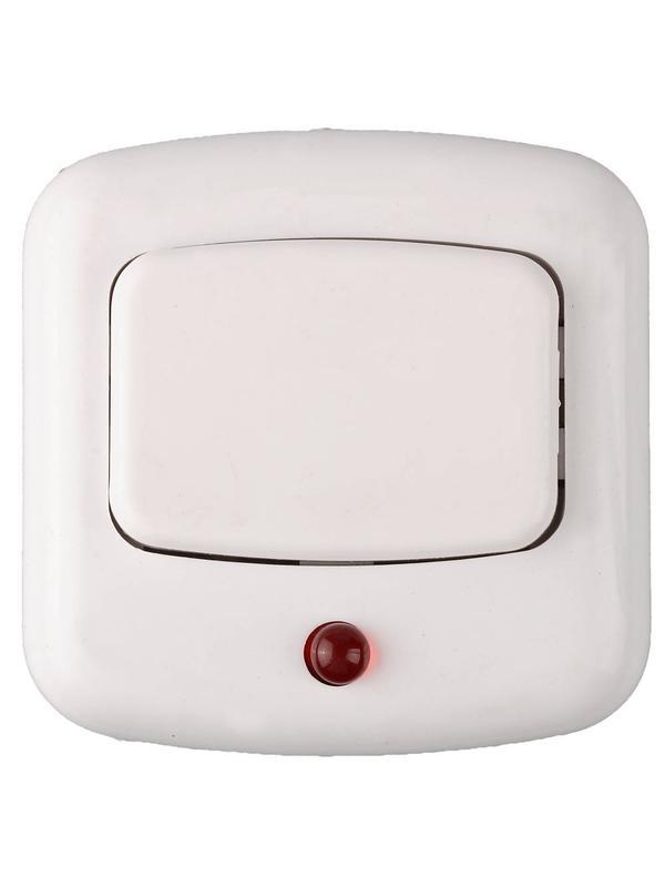 СВЕТОЗАР 220 В, кнопка для звонка с подсветкой (58303)