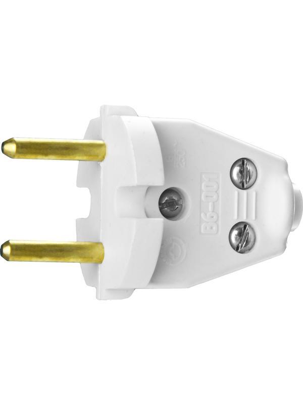 СИБИН белая, 220 В, IP44, прямая вилка (55152-W)