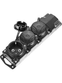 СИБИН 3 гнезда, IP44 колодка для удлинителя (55114-3)