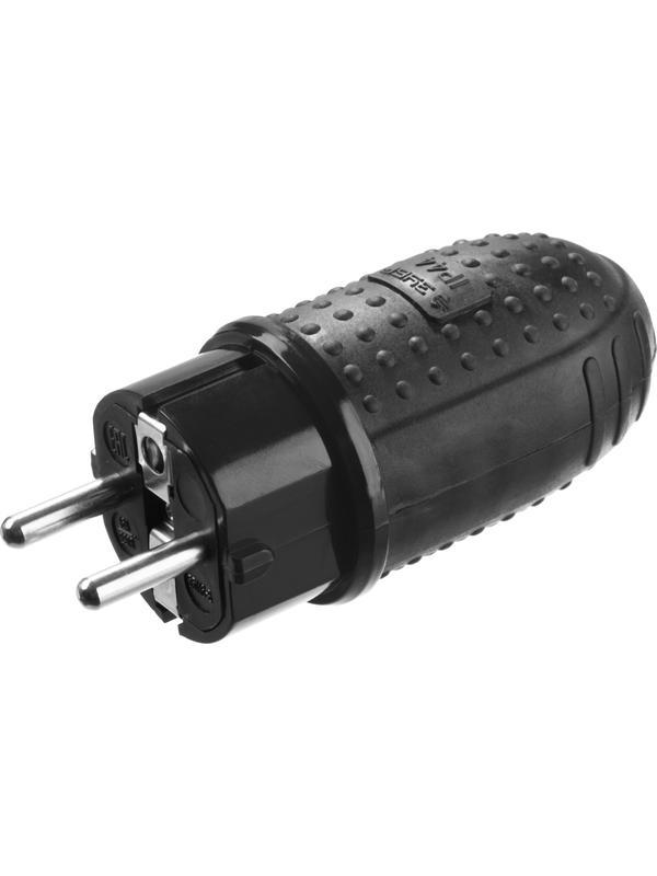 ЗУБР IP44 16A/220В Вилка обрезиненнаяПрофессионал (55116-B)