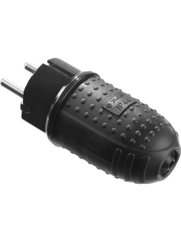 ЗУБР IP44 16A/220В Вилка обрезиненнаяПрофессионал (55116-B)