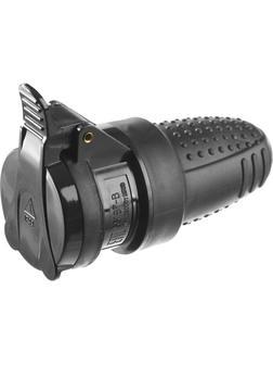 ЗУБР IP44, 16 A/220 В, обрезиненная розетка, Профессионал (55187-B)