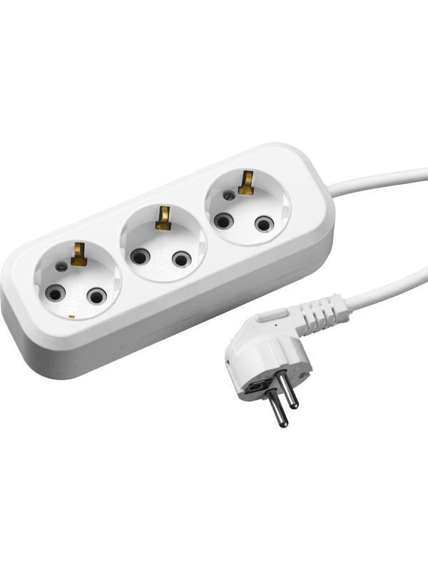 СИБИН У-30, ПВС, 3 х 0.75 мм2, 2200 Вт, 3гн., 5 м, бытовой удлинитель (55034-5)