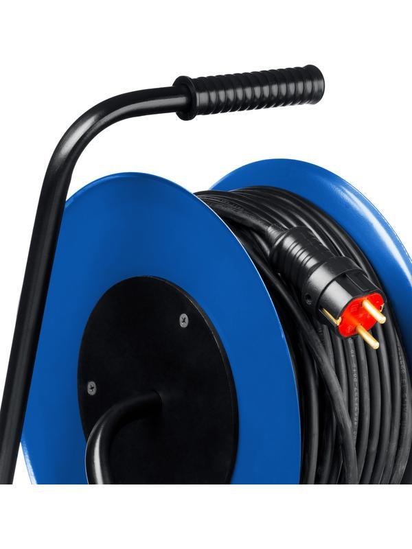 ЗУБР КГ-315, КГ, 3 x 1.5 мм2, 20 м, 3700 Вт, IP44, силовой удлинитель на стальной катушке, Профессионал (55080-20)