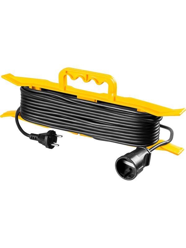 STAYER MF-207, ПВС, 2 x 0.75 мм2, 20 м, 2200 Вт, силовой удлинитель-шнур на рамке (55018-20)