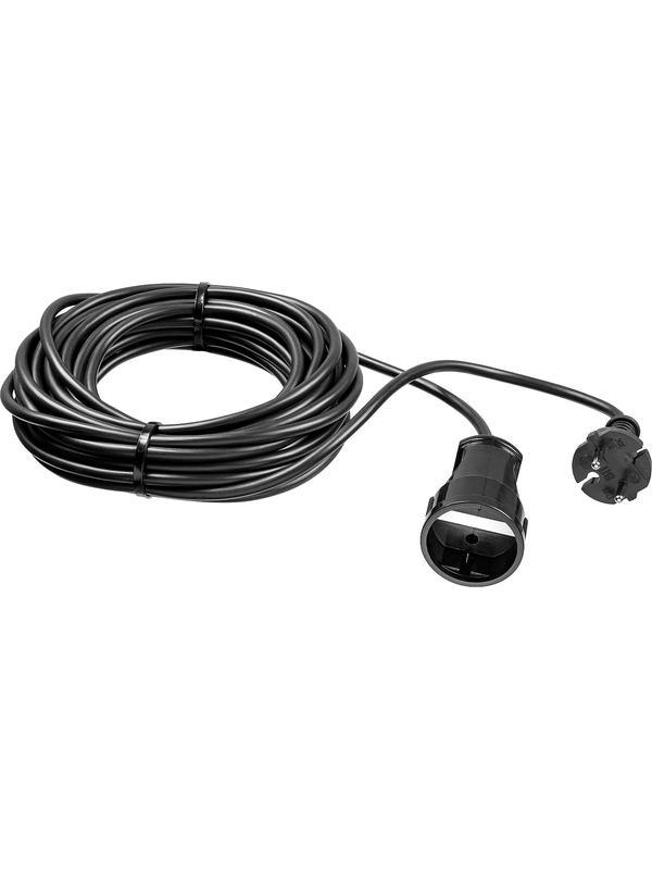 Удлинитель-шнур ″ПВС 207-Ш″, 10 м, 2200 Вт, 1 гнездо, ПВС 2х0,75 мм2, ЗУБР