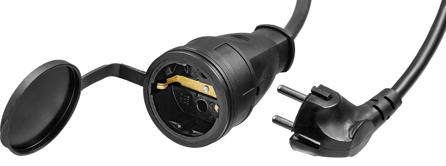 ЗУБР КГ-325-Ш, КГ, 3 х 2.5 мм2, 10 м, IP44, 4000 Вт, силовой удлинитель-шнур, Профессионал (55017-10)