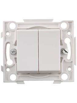 СВЕТОЗАР проходной, двухклавишный выключатель (SV-55231-2)