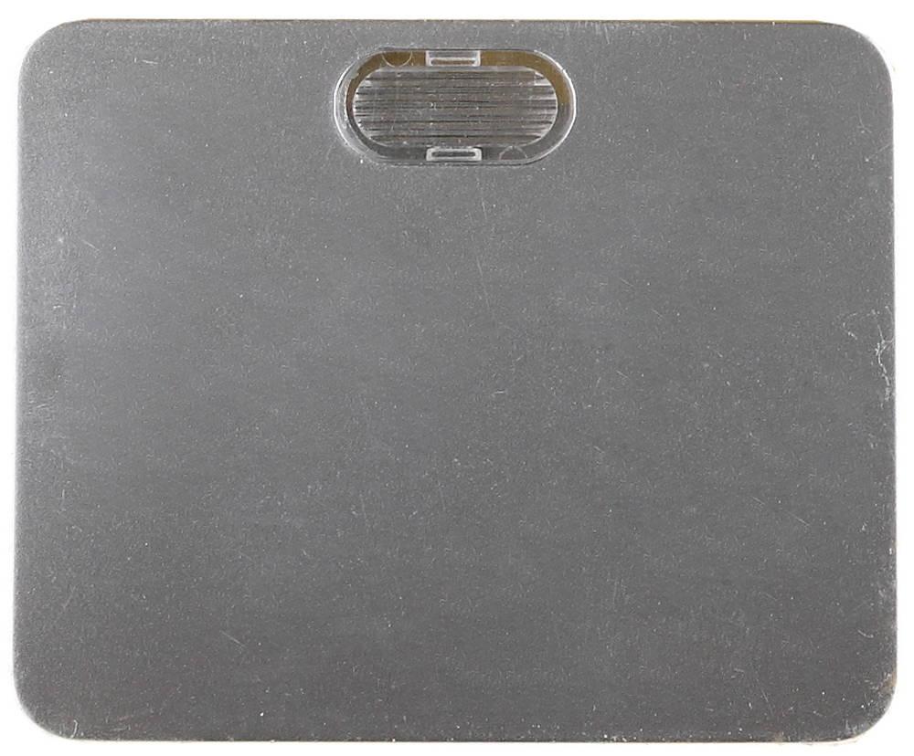 СВЕТОЗАР Гамма, с подсветкой одноклавишный, без вставки и рамки, цвет светло-серый металлик, 10 A/~250 B, электрический выключатель (SV-54131-SM)