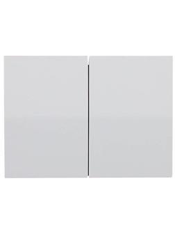 СВЕТОЗАР Эффект, без вставки и рамки, двухклавишный выключатель (SV-54434-SM)