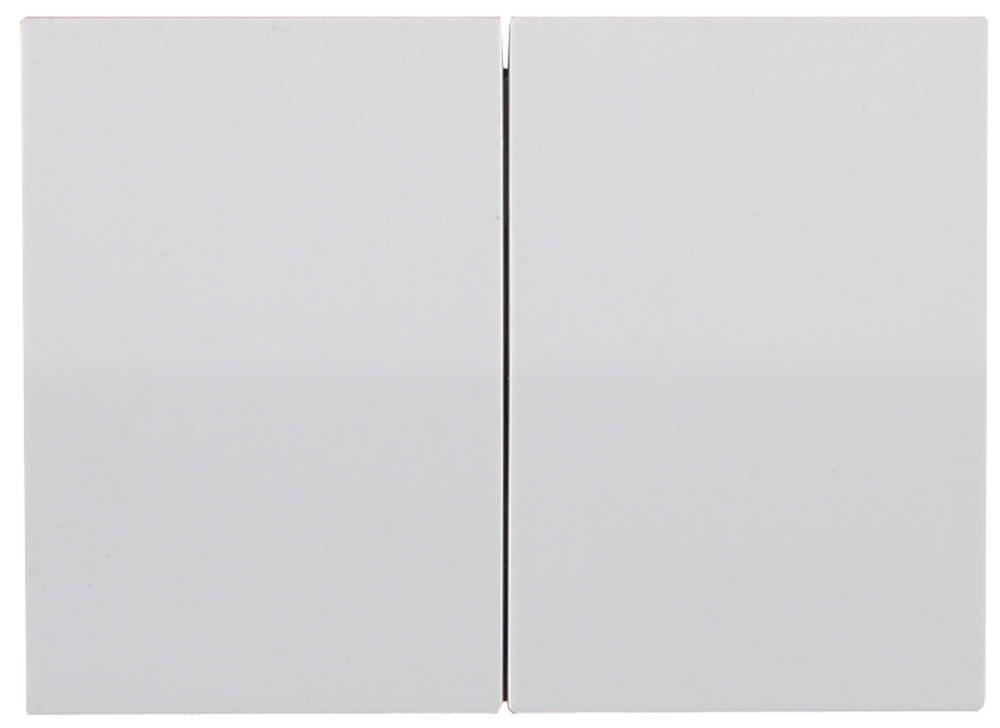 СВЕТОЗАР Эффект, без вставки и рамки, двухклавишный выключатель (SV-54434-W)