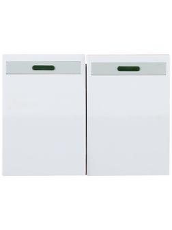 СВЕТОЗАР Эффект, без вставки и рамки, двухклавишный выключатель (SV-54435-W)