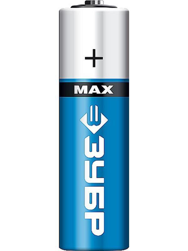 ЗУБР TURBO-MAX, АА х 4, 1.5 В, алкалиновая батарейка (59206-4C)