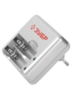 ЗУБР AAA/AA, 2 шт, 1 час, зарядное устройство (59251-2)