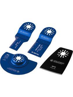 ЗУБР НР-4 UniLock, OIS-хвост., 4 предм., набор насадок для реноватора, Профессионал (15572)