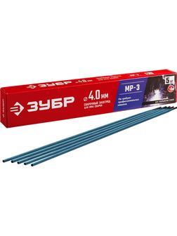 ЗУБР Д 4.0 х 450 мм, 5 кг в коробке МР-3 рутиловый, электрод сварочный (40015-4.0)