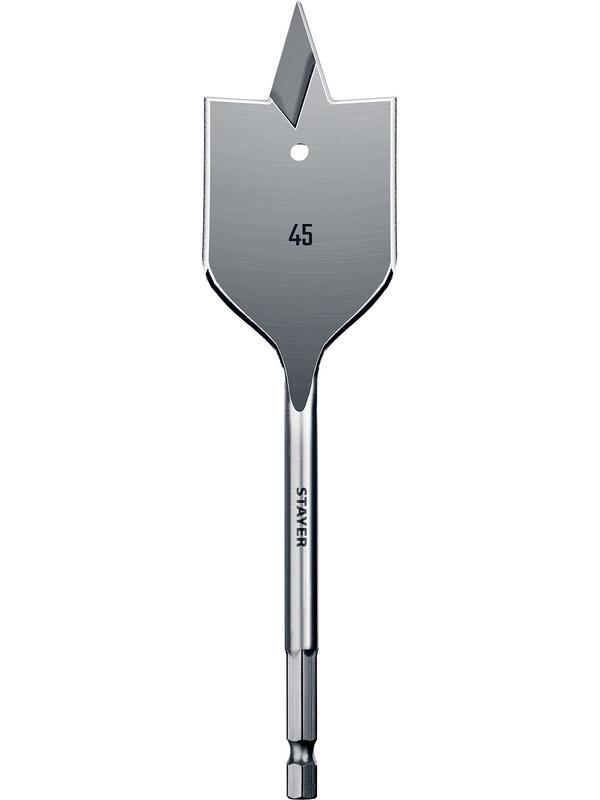 STAYER Flat, 45 x 152 мм, перовое, cверло по дереву (2950-45)