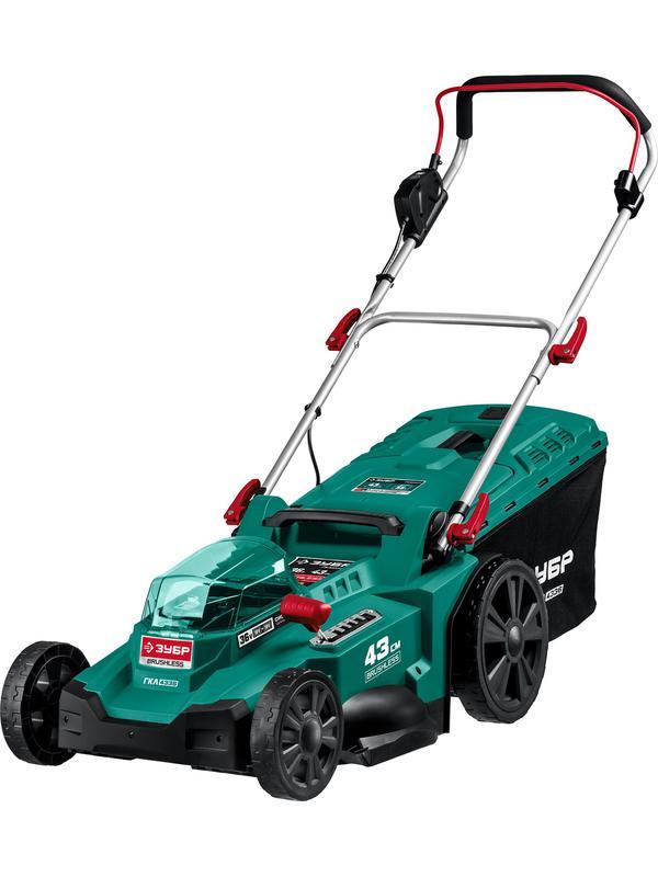 ЗУБР С1-18, 36 В, 43 см, без АКБ, бесщеточная газонокосилка (ГКЛ-4336)