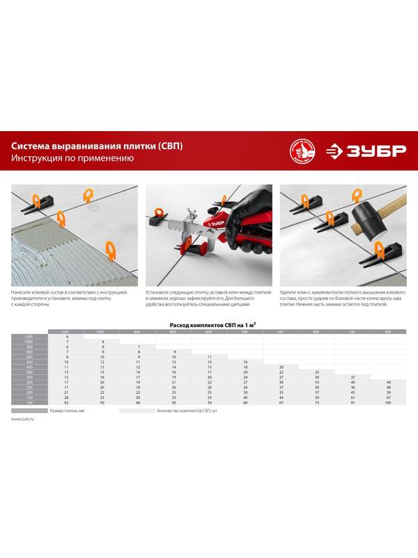 ЗУБР СВП, универсальные щипцы для системы выравнивания плитки (3389)