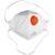 DEXX класс защиты FFP1, плоская, фильтрующая полумаска с клапаном выдоха (11102)
