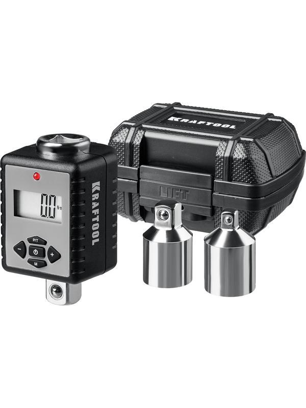 KRAFTOOL GRAND, 1/2″, 40 - 200 Н·м, динамометрический адаптер с переходниками (64044-200)