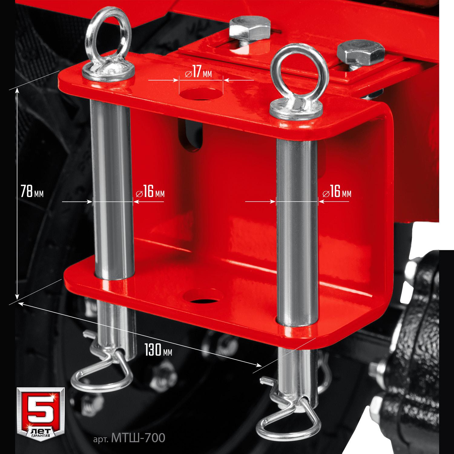 ЗУБР 13 л.с., мотоблок с ВОМ (МТШ-700)