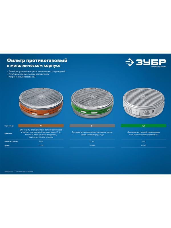 ЗУБР два фильтра в упаковке, фильтры для РПГ-67, Профессионал (11142)