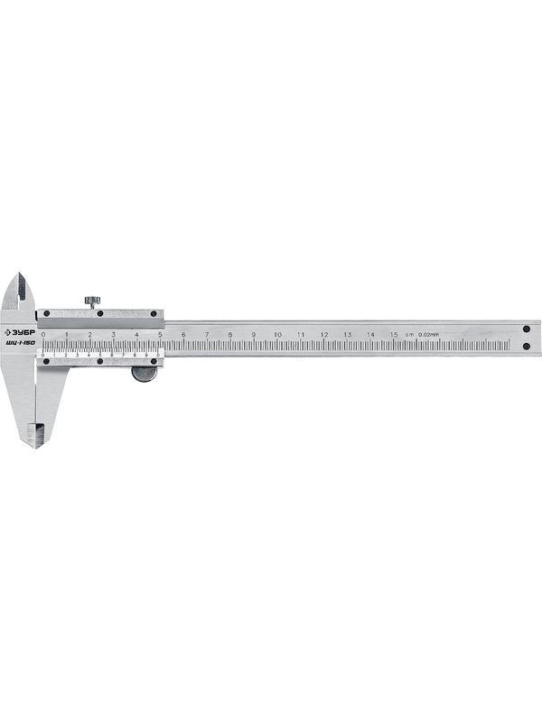 ЗУБР ШЦ-1-150, 150 мм, стальной штангенциркуль, Профессионал (34514-150)
