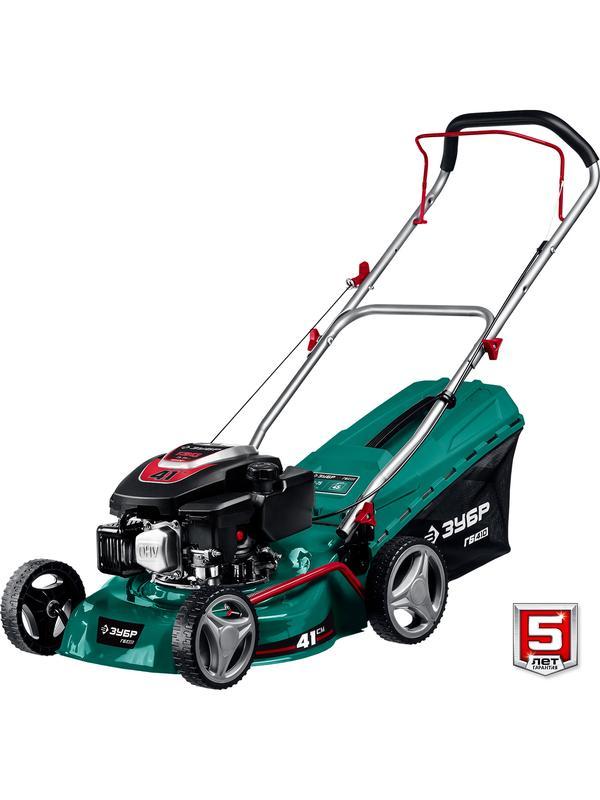 ЗУБР 410 мм, 3.5 л.с., бензиновая газонокосилка (ГБ-410)