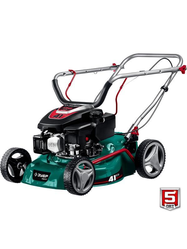 ЗУБР 410 мм, 3.5 л.с., бензиновая газонокосилка (ГБ-410)