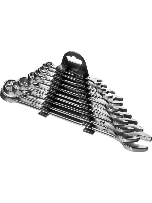 СИБИН 10 шт, 6 - 24 мм, набор комбинированных гаечных ключей (27089-H10)