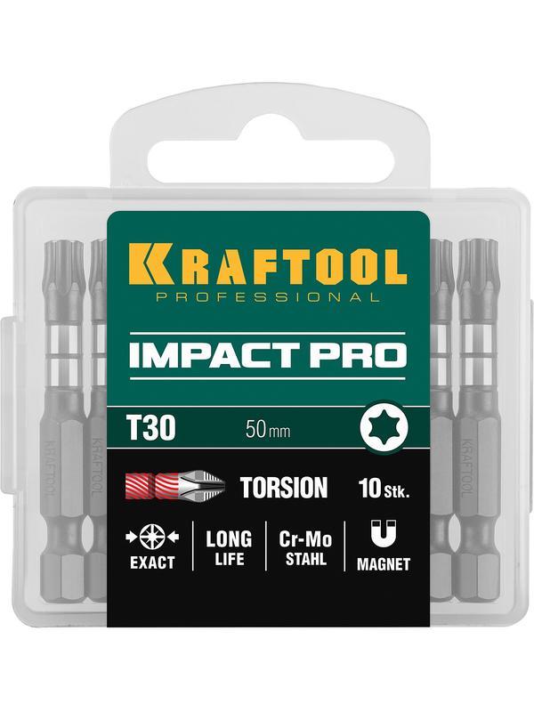 KRAFTOOL Impact Pro TX30, 50 мм, 10 шт, ударные биты (26195-30-50-S10)