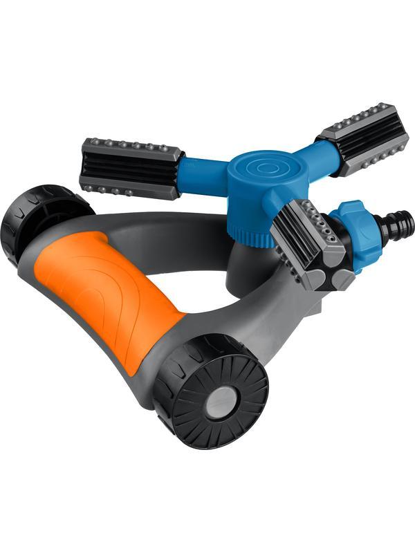 GRINDA RR-Pro, 3 сопла, на подставке с колёсиками, ударопрочный пластик, круговой распылитель, PROLine (429317)