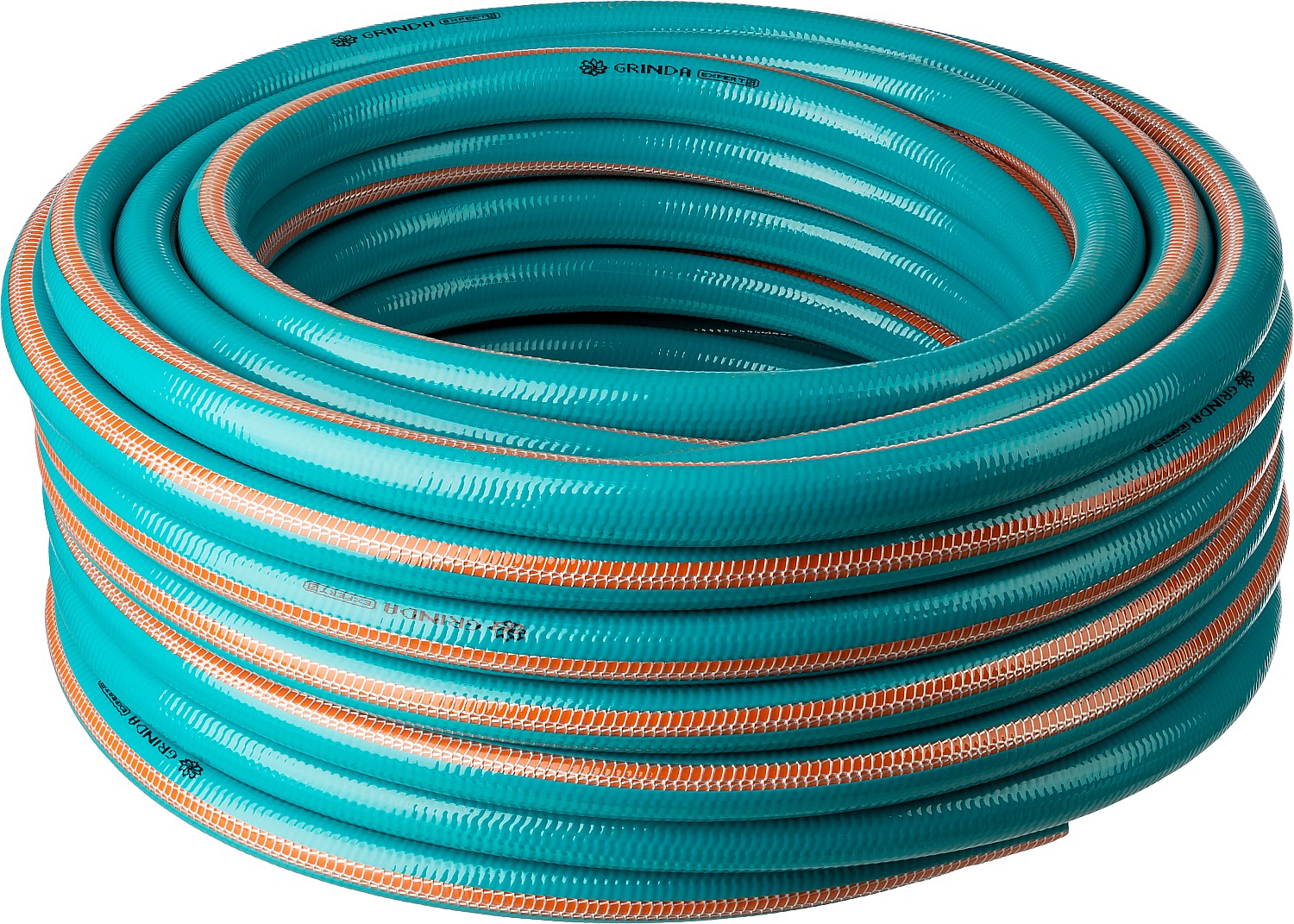 Шланг поливочный GRINDA 429007-3/4-50, 30 атм, пятислойный, текстильное армирование / 3/4″ 50 м..