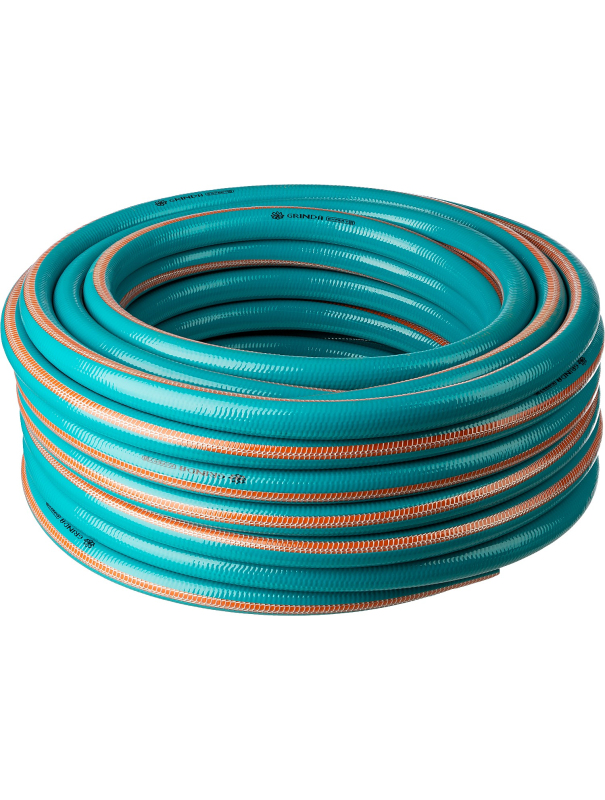 Шланг поливочный GRINDA 429007-3/4-50, 30 атм, пятислойный, текстильное армирование / 3/4″ 50 м..