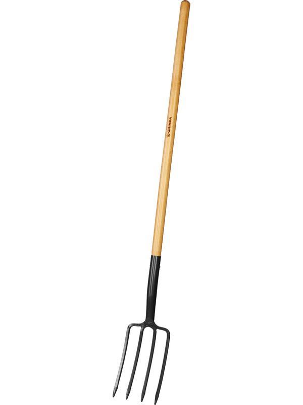 GRINDA 280 x 180 x 1500 мм, антикор. покрытие, деревянный черенок, вилы садовые, PROLine (39725)