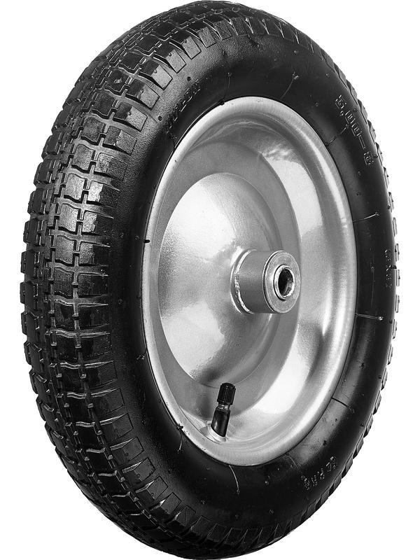 СИБИН СК-1, 3″ х 355 мм, для тачки (арт. 39908), стальной диск, пневматическое колесо (39910-1)