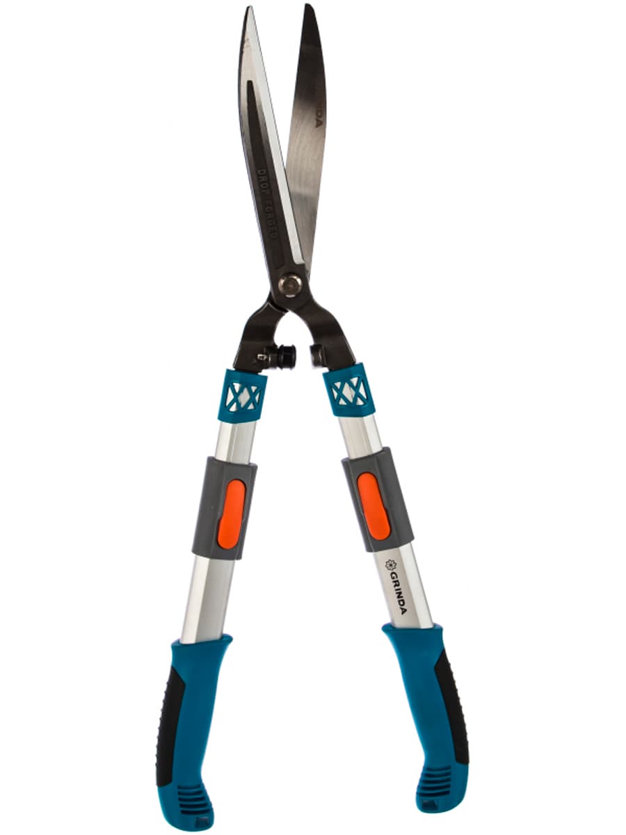 Кусторез GRINDA FH-800T 423790, кованые лезвия, телескопический, алюминиевые рукоятки /  630 - 800 мм.