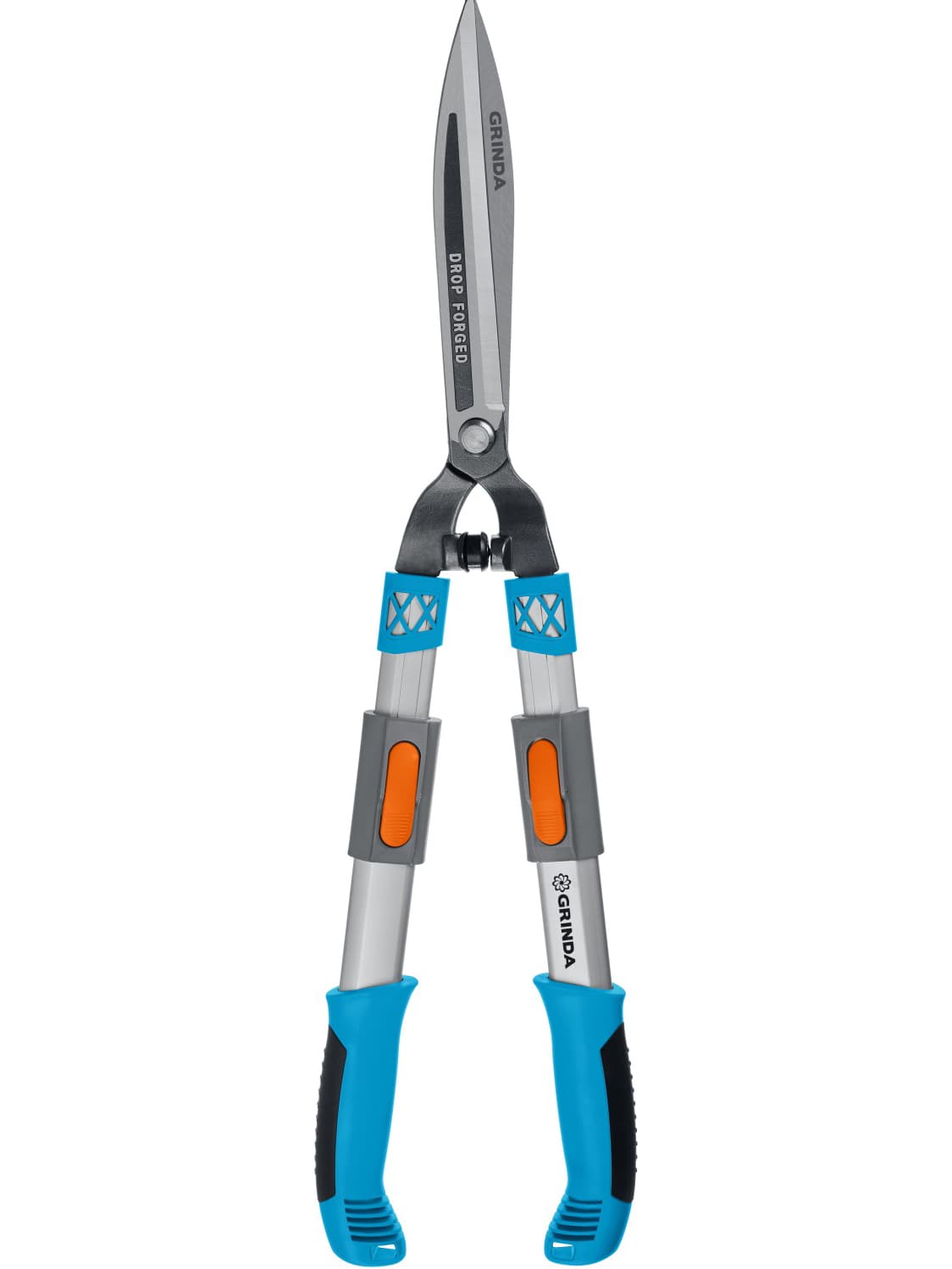 Кусторез GRINDA FH-800T 423790, кованые лезвия, телескопический, алюминиевые рукоятки /  630 - 800 мм.