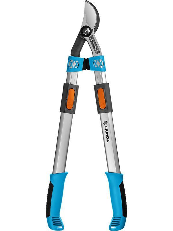 GRINDA F-900T, 650 - 900 мм, кованые лезвия, алюминиевые ручки, телескопический, плоскостной cсучкорез, PROLine (424510)