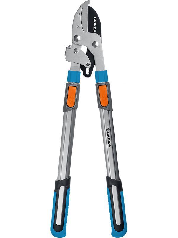 GRINDA TX-980A, 645 - 885 мм, кованные лезвия, храповый механизм, телескопический, контактный сучкорез, PROLine (424513)