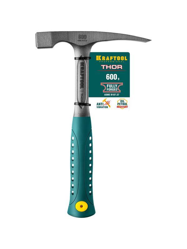 KRAFTOOL Thor, 600 г, цельнокованый молоток каменщика (20191)
