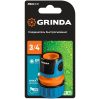 Быстросъемный соединитель для шланга GRINDA TC-34 8-426426 пластиковый с покрытием TPR / 3/4″