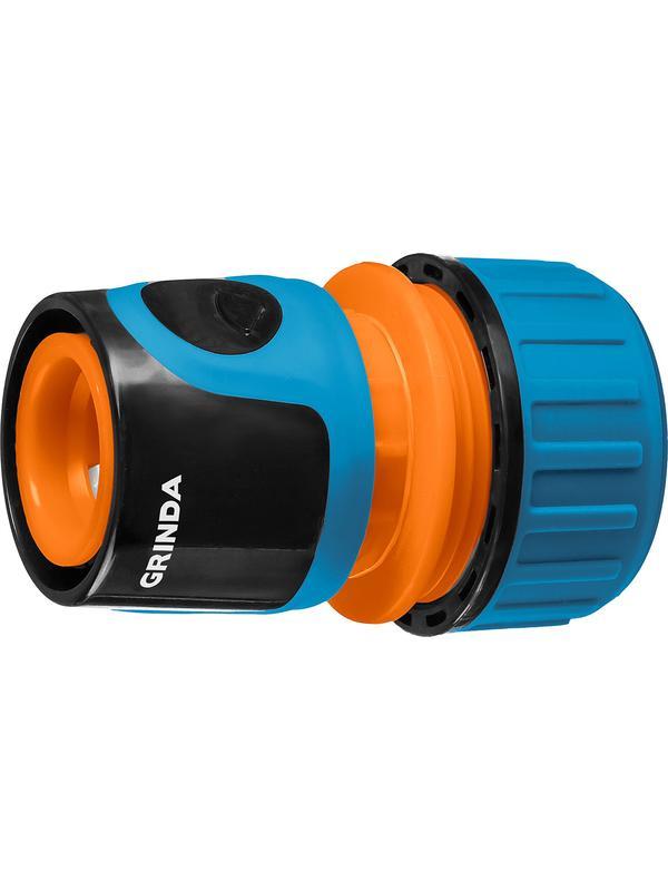 GRINDA TC-12A, 1/2″, с автостопом, пластиковый с TPR, для шланга, быстросъемный соединитель, PROLine (8-426429)
