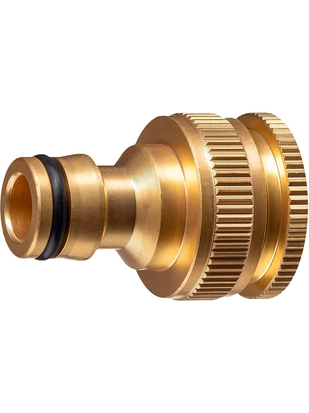 Штуцерный латунный коннектор шланга GRINDA BI-U 8-426105, 1/2 - 3/4″, с внутренней резьбой