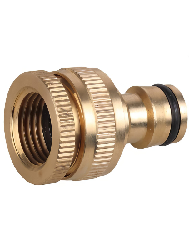 Штуцерный латунный коннектор шланга GRINDA BI-U 8-426105, 1/2 - 3/4″, с внутренней резьбой