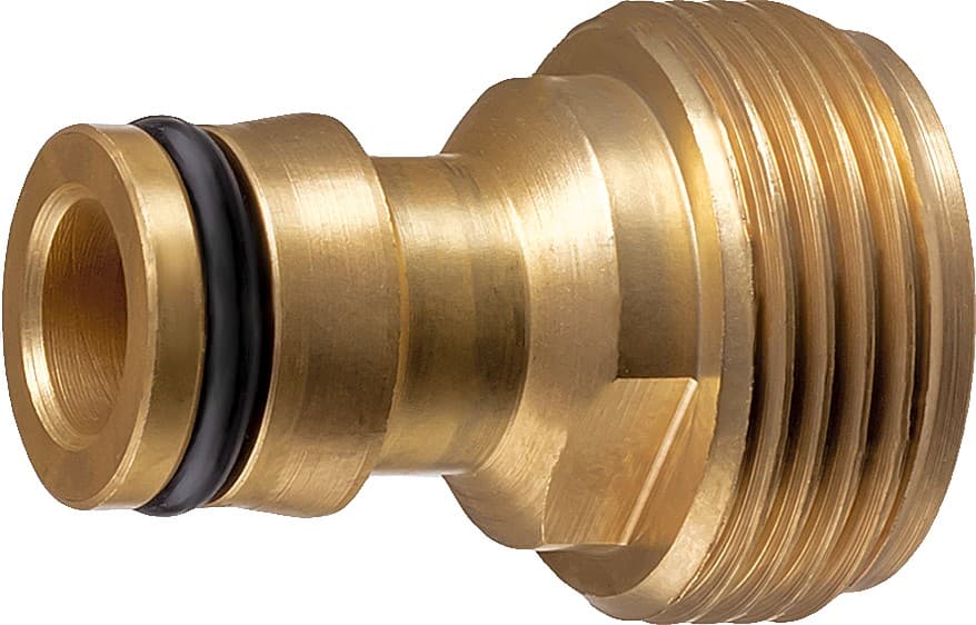 Штуцерный латунный коннектор шланга GRINDA 8-426116,с внешней резьбой / 3/4″