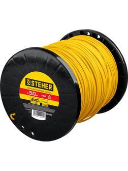STEHER ЗВЕЗДА, 3.0 мм, 240 м, леска для триммера (75015-3.0)